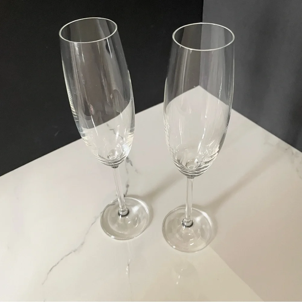 SET of 2 Toasting Flutes by Lenox